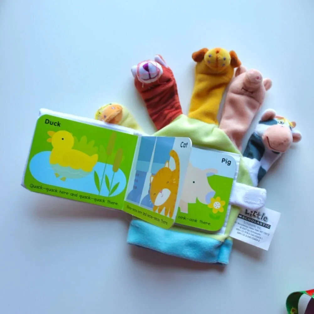 Old MacDonald Had a farm finger animal glove toy
